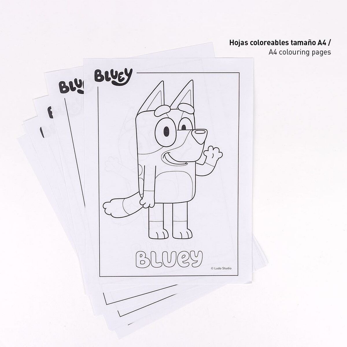 Sett med Skrivesaker Bluey 16 Deler Blå